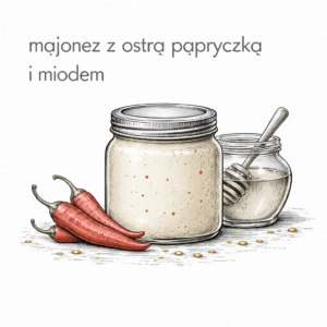 Majonez z ostrą papryczką i miodem 235ml